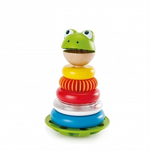 Деревянная пирамидка Мистер Лягушка (Hape, E0457_HP)